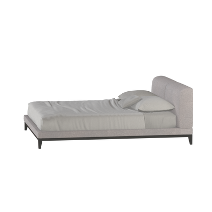 Lit double rembourré Infinity avec tête de lit élégante