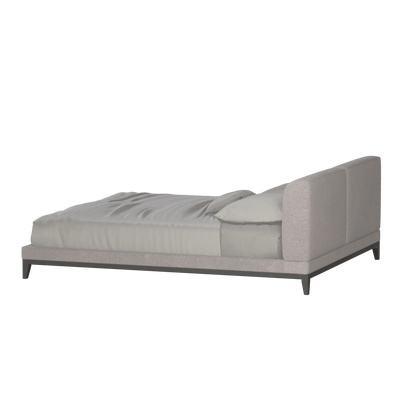 Lit double rembourré Infinity avec tête de lit élégante