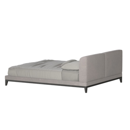 Lit double rembourré Infinity avec tête de lit élégante