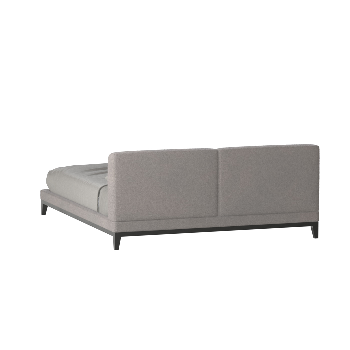 Lit double rembourré Infinity avec tête de lit élégante