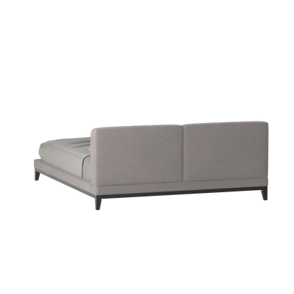 Lit double rembourré Infinity avec tête de lit élégante