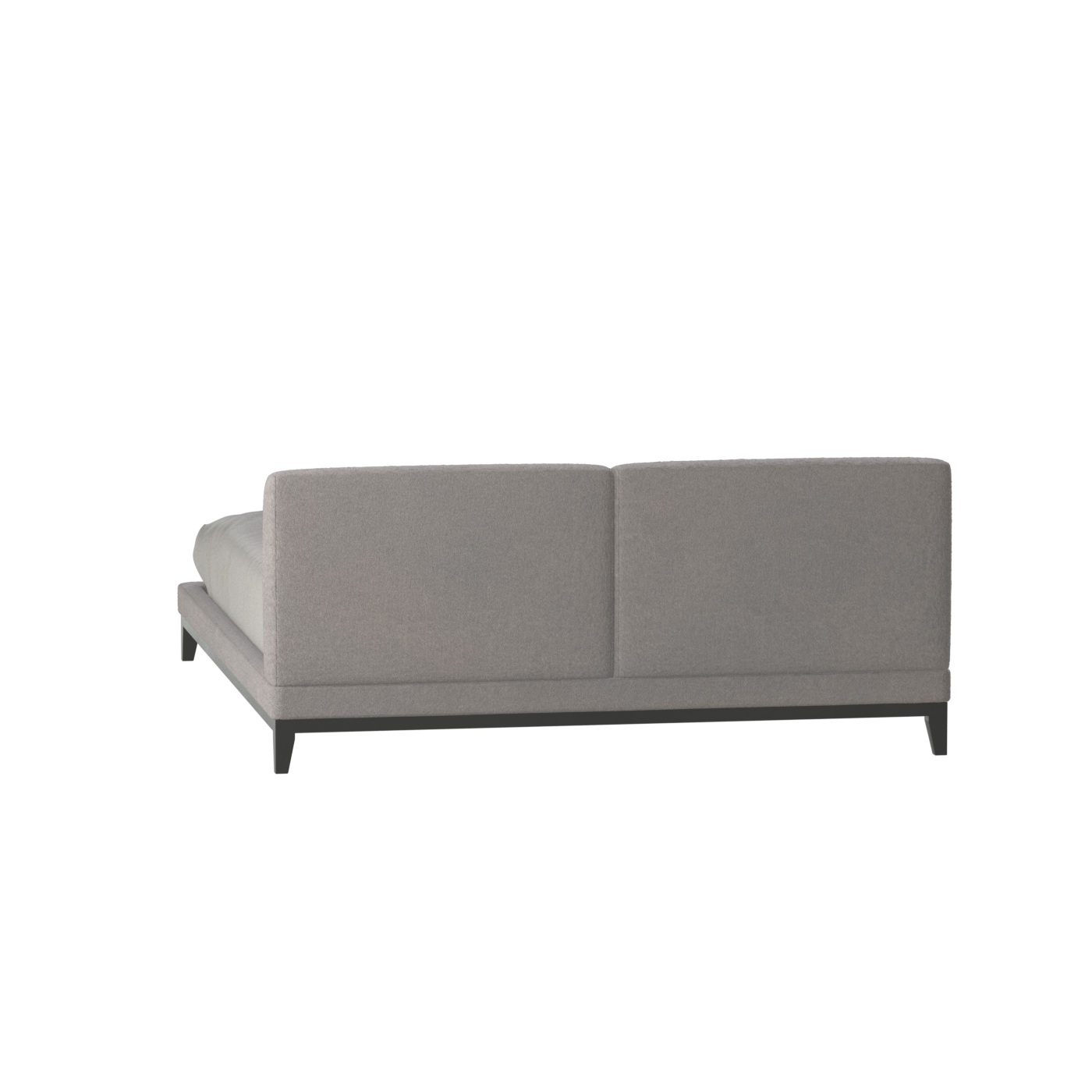 Lit double rembourré Infinity avec tête de lit élégante
