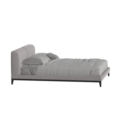 Lit double rembourré Infinity avec tête de lit élégante