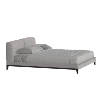 Lit double rembourré Infinity avec tête de lit élégante