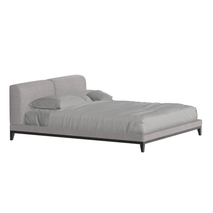 Lit double rembourré Infinity avec tête de lit élégante