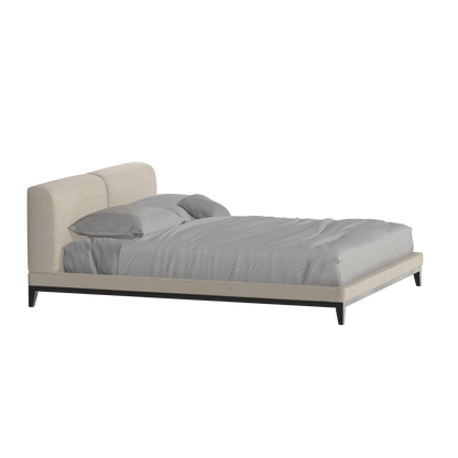 Lit double rembourré Infinity avec tête de lit élégante
