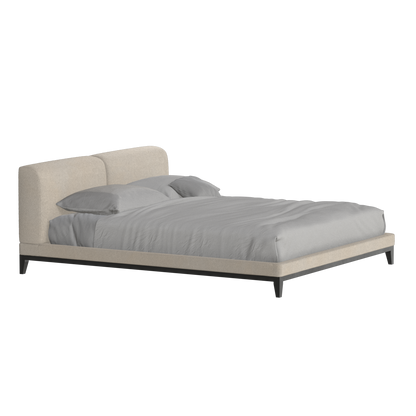 Lit double rembourré Infinity avec tête de lit élégante