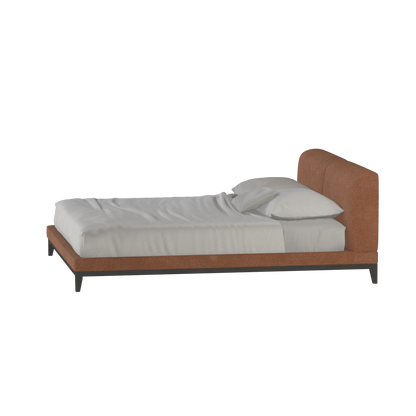 Lit double rembourré Infinity avec tête de lit élégante