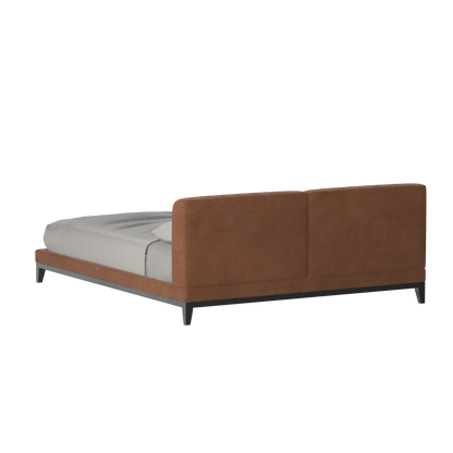 Lit double rembourré Infinity avec tête de lit élégante