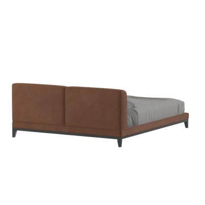 Lit double rembourré Infinity avec tête de lit élégante