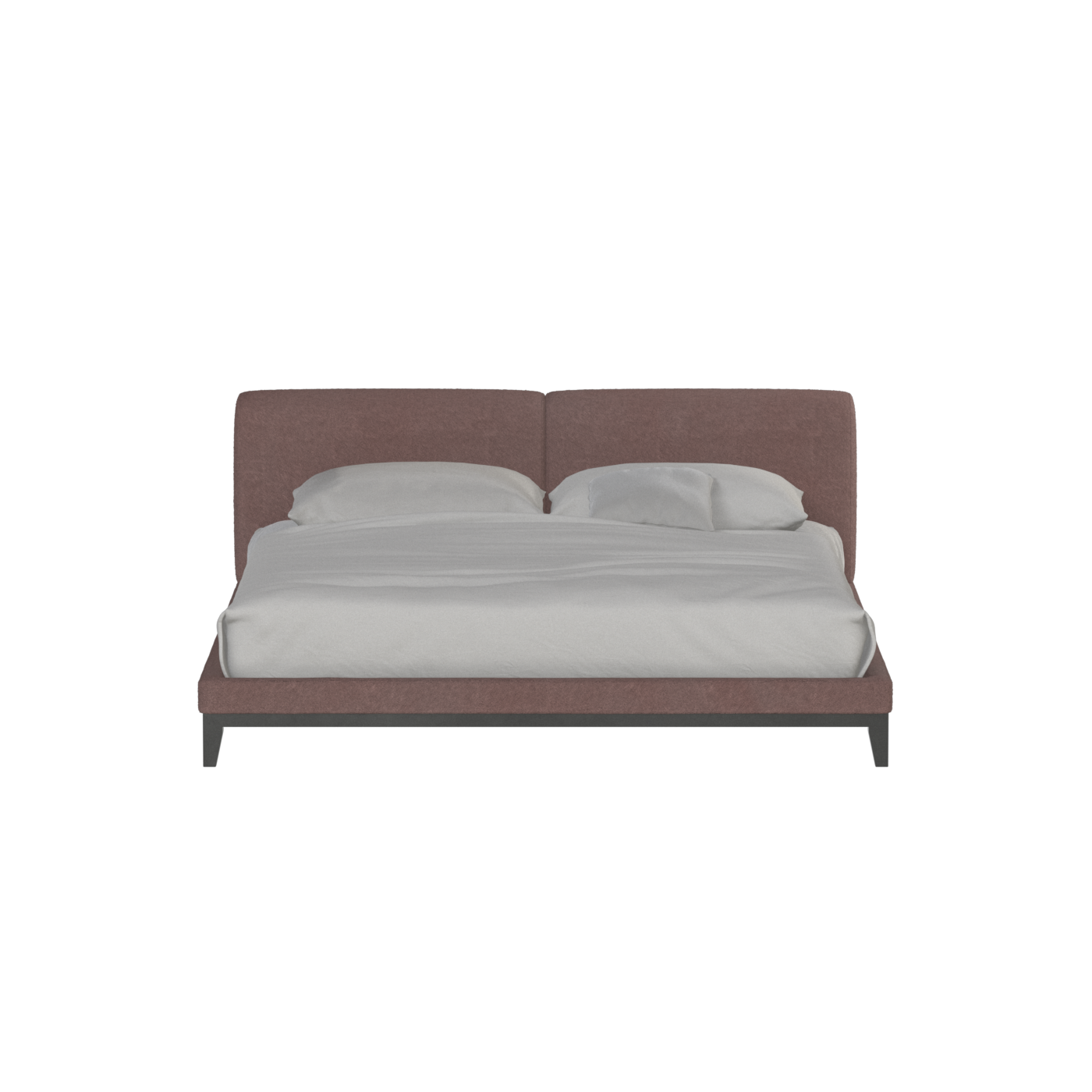 Infinity Upholstered Double Bed with Elegant Headboard