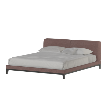 Infinity Upholstered Double Bed with Elegant Headboard