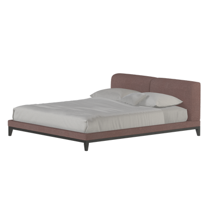Infinity Upholstered Double Bed with Elegant Headboard