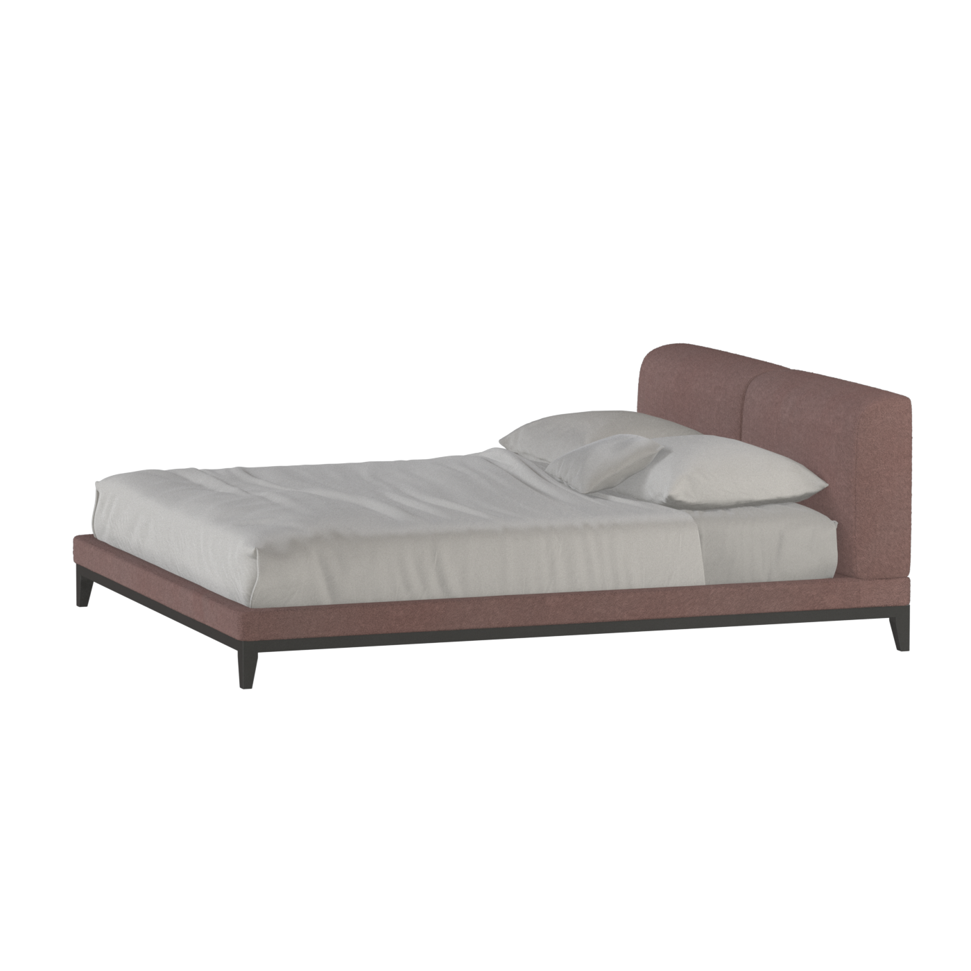 Infinity Upholstered Double Bed with Elegant Headboard