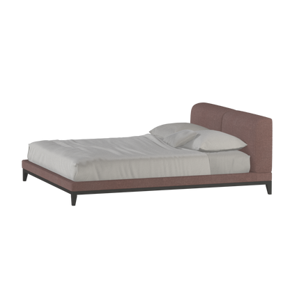 Infinity Upholstered Double Bed with Elegant Headboard