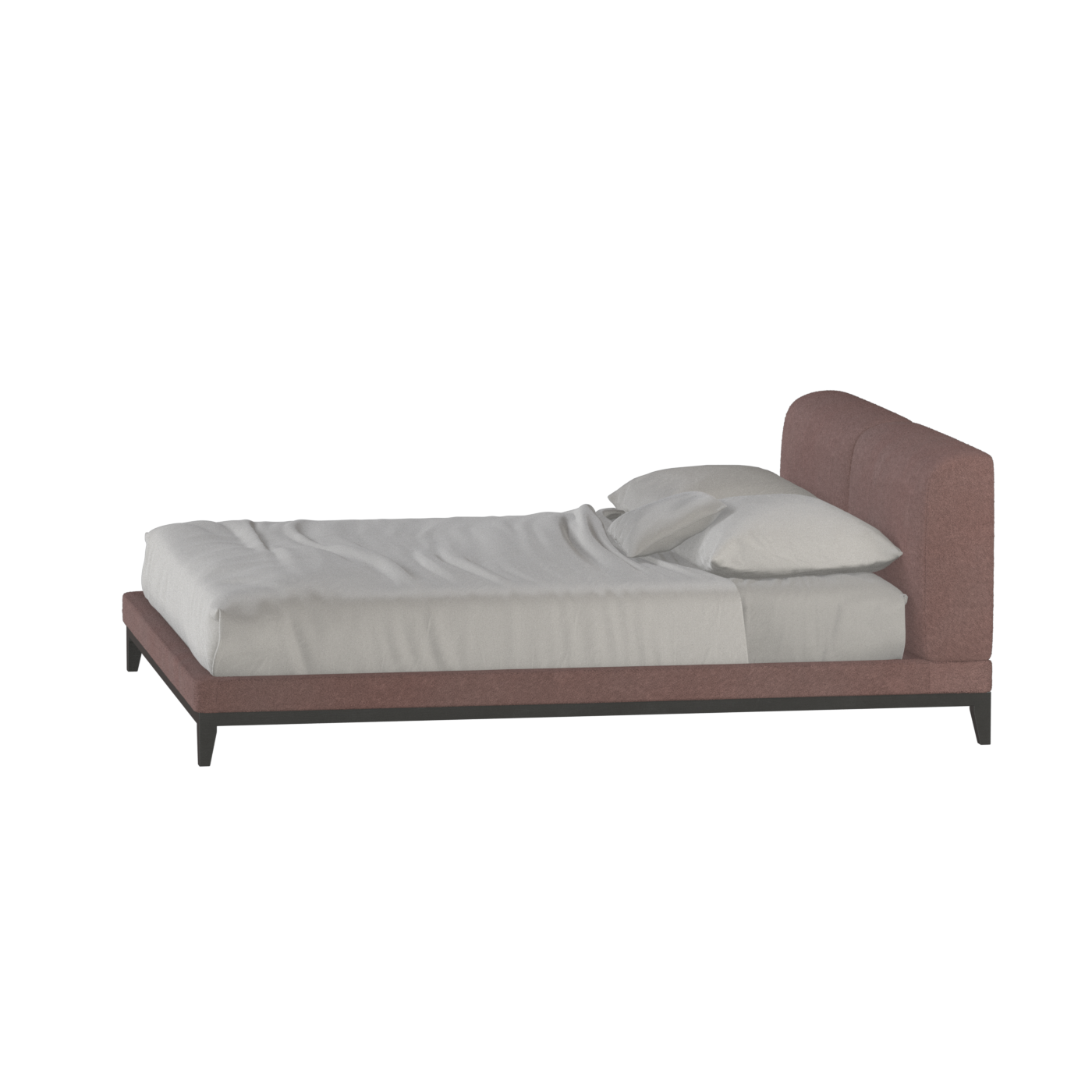Infinity Upholstered Double Bed with Elegant Headboard
