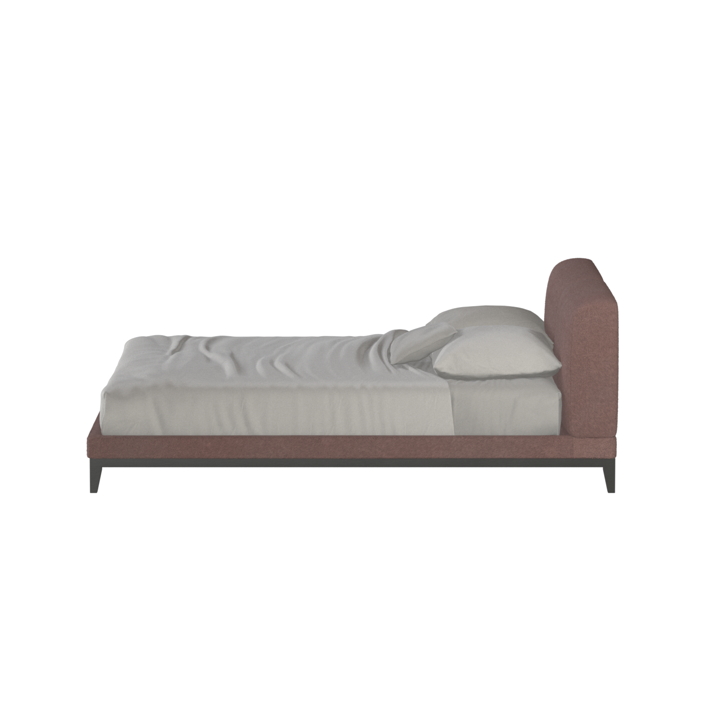 Infinity Upholstered Double Bed with Elegant Headboard