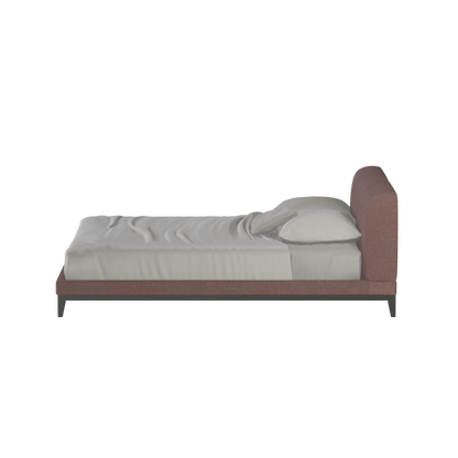 Infinity Upholstered Double Bed with Elegant Headboard