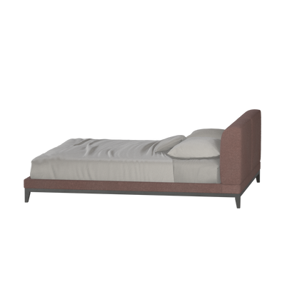 Infinity Upholstered Double Bed with Elegant Headboard