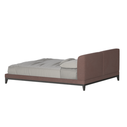 Infinity Upholstered Double Bed with Elegant Headboard