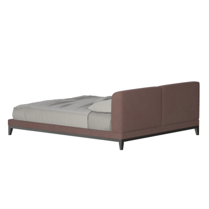 Infinity Upholstered Double Bed with Elegant Headboard