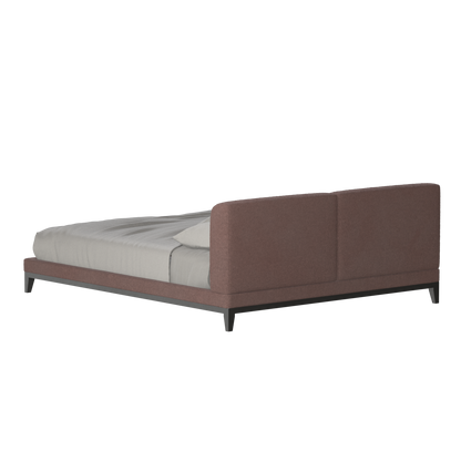 Infinity Upholstered Double Bed with Elegant Headboard