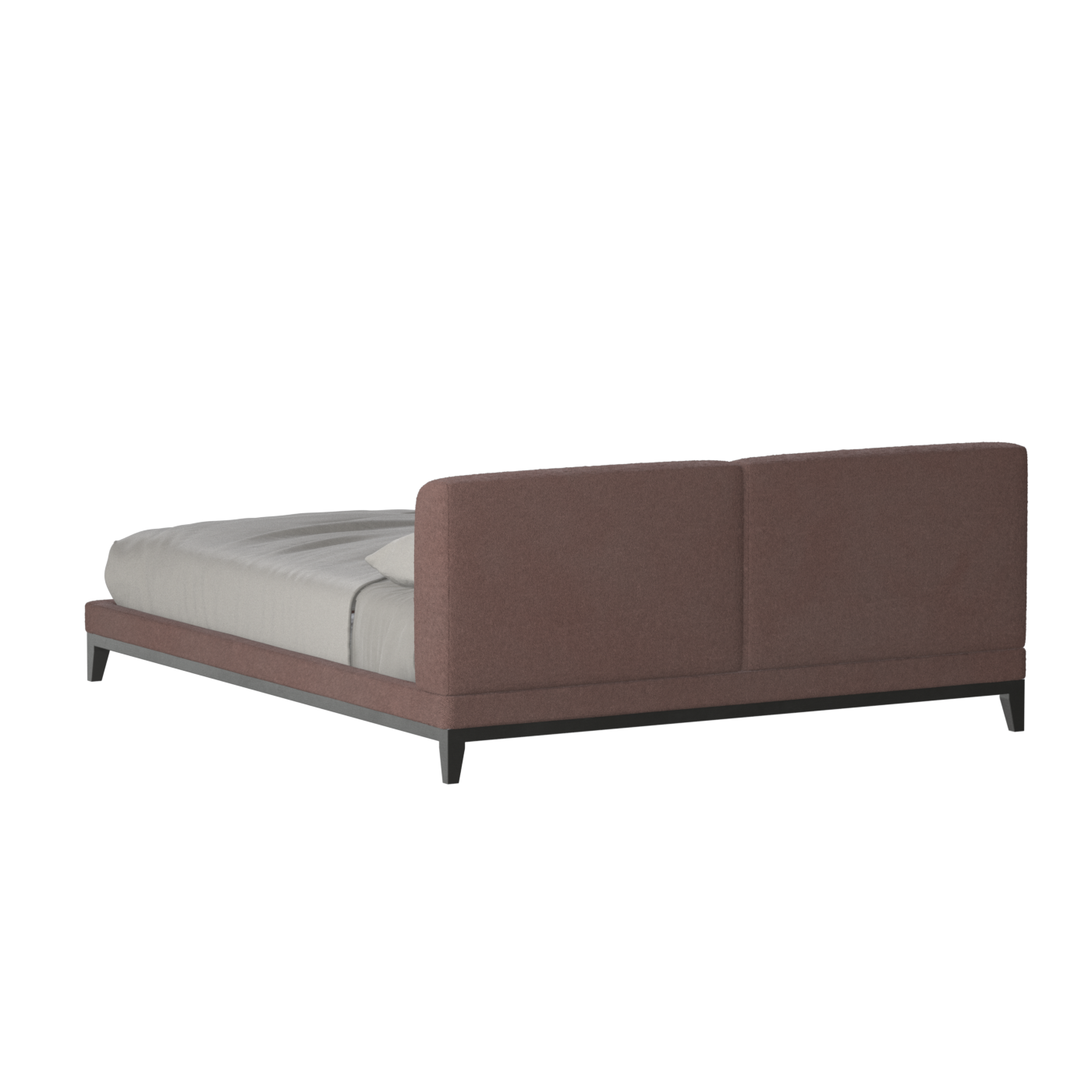 Infinity Upholstered Double Bed with Elegant Headboard