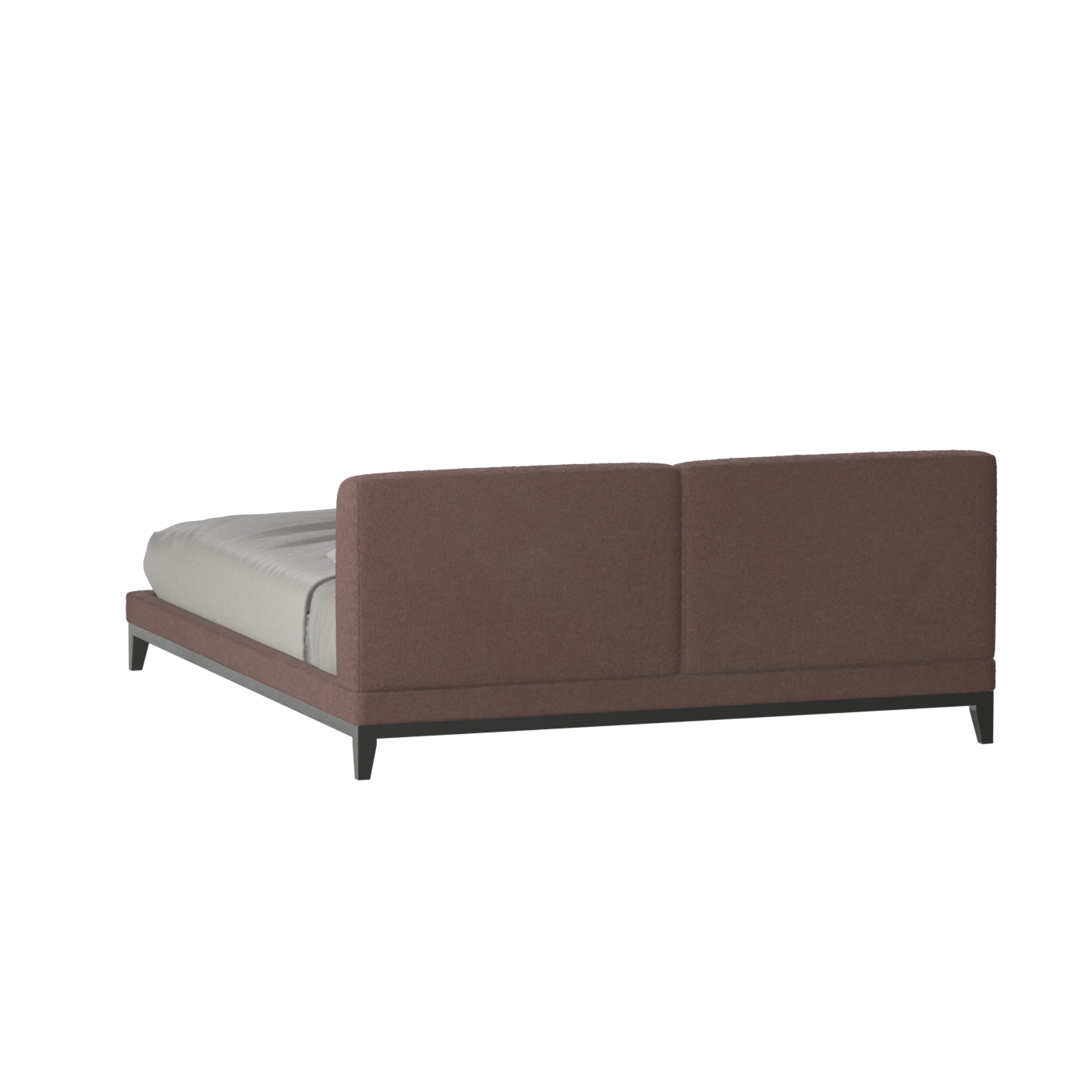 Infinity Upholstered Double Bed with Elegant Headboard