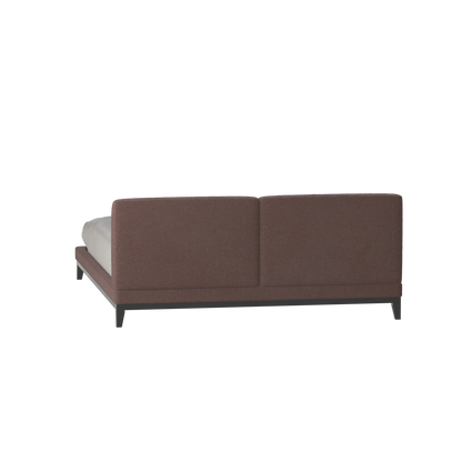 Infinity Upholstered Double Bed with Elegant Headboard