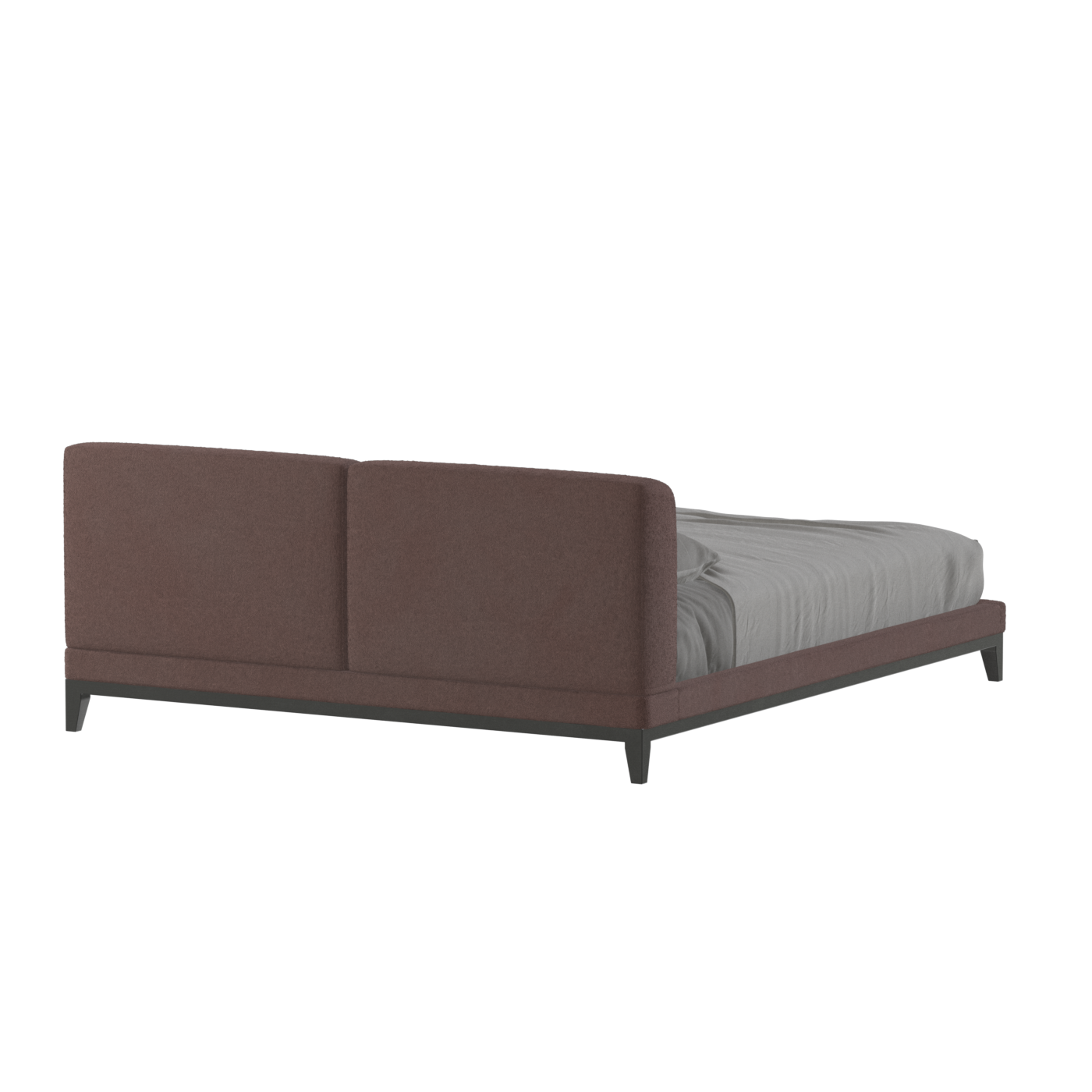Infinity Upholstered Double Bed with Elegant Headboard