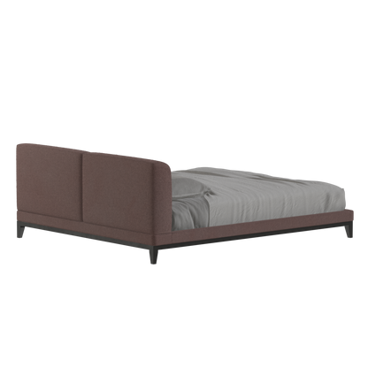Infinity Upholstered Double Bed with Elegant Headboard