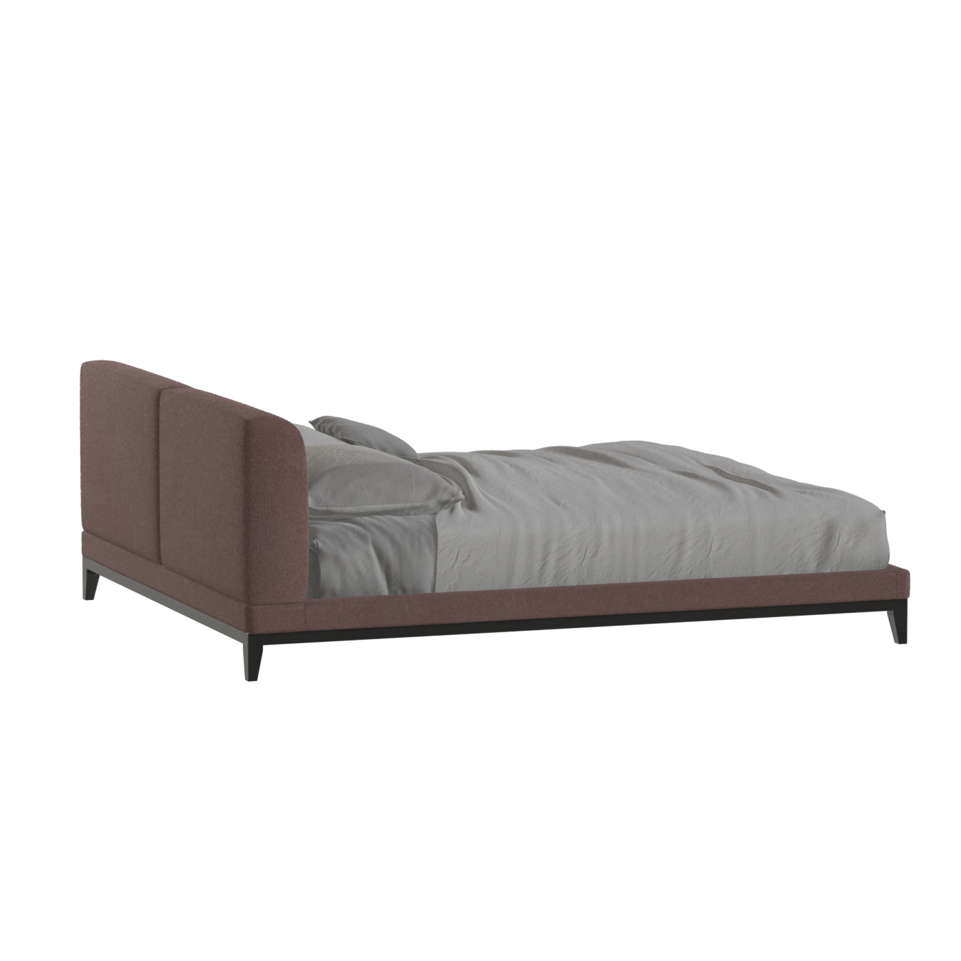 Infinity Upholstered Double Bed with Elegant Headboard