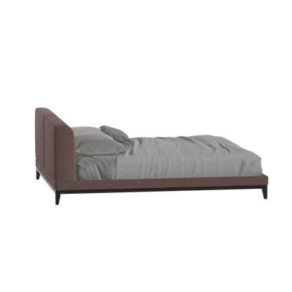 Infinity Upholstered Double Bed with Elegant Headboard