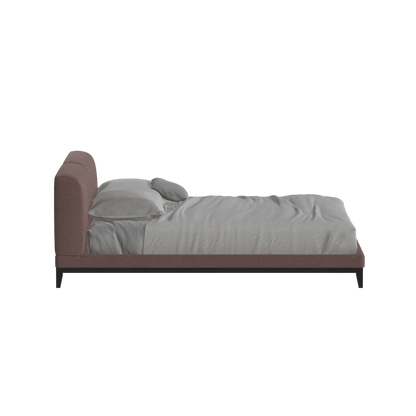 Infinity Upholstered Double Bed with Elegant Headboard