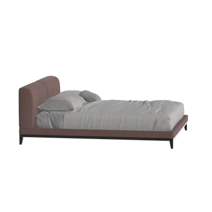 Infinity Upholstered Double Bed with Elegant Headboard