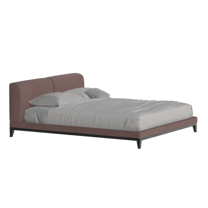 Infinity Upholstered Double Bed with Elegant Headboard