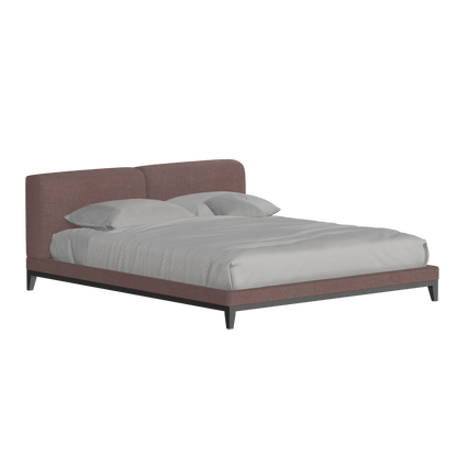 Infinity Upholstered Double Bed with Elegant Headboard