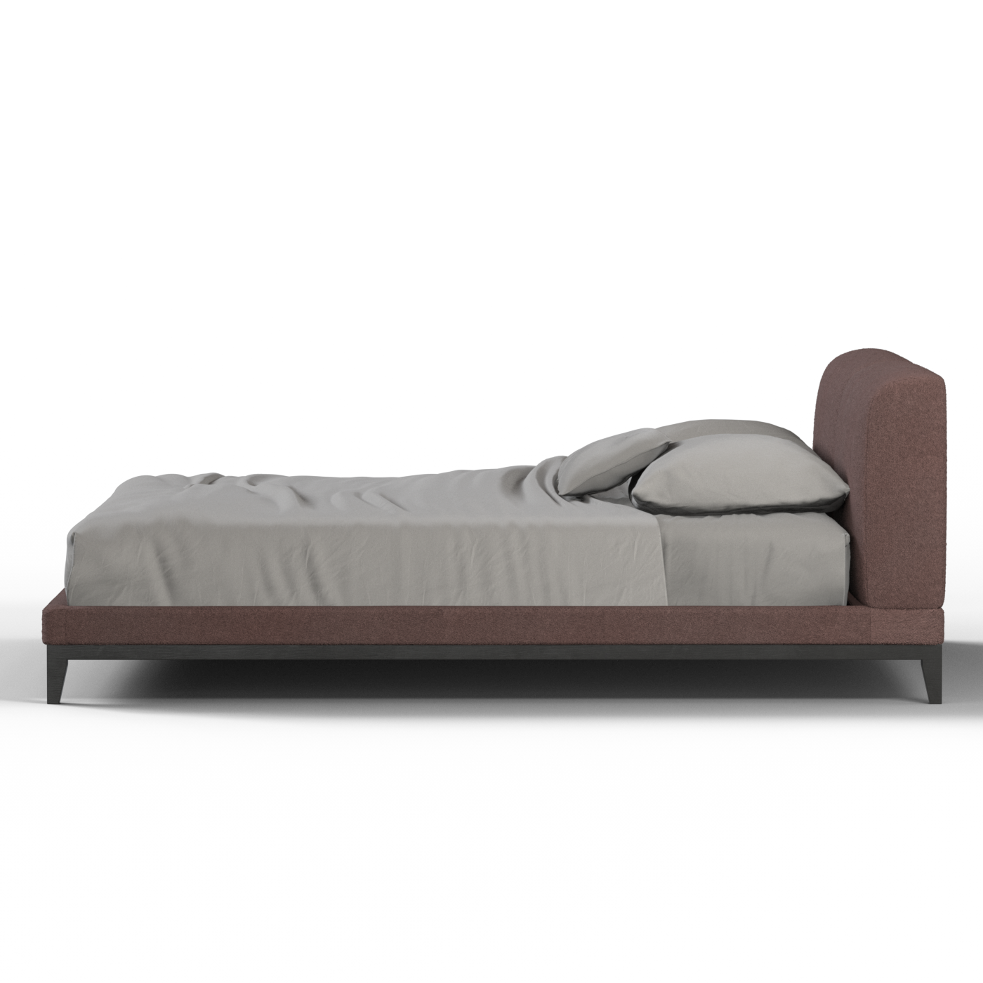 Infinity Upholstered Double Bed with Elegant Headboard