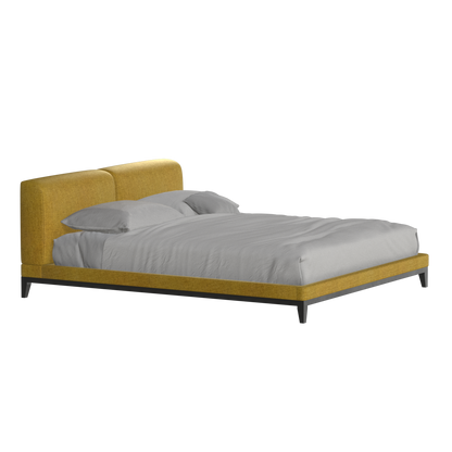 Infinity Upholstered Double Bed with Elegant Headboard