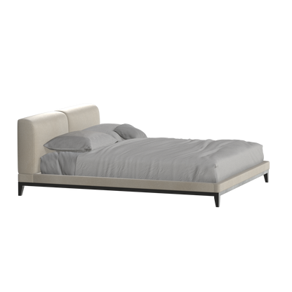 Lit double rembourré Infinity avec tête de lit élégante
