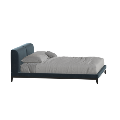 Lit double rembourré Infinity avec tête de lit élégante