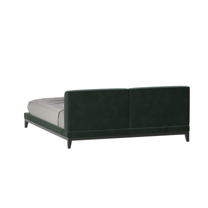 Lit double rembourré Infinity avec tête de lit élégante