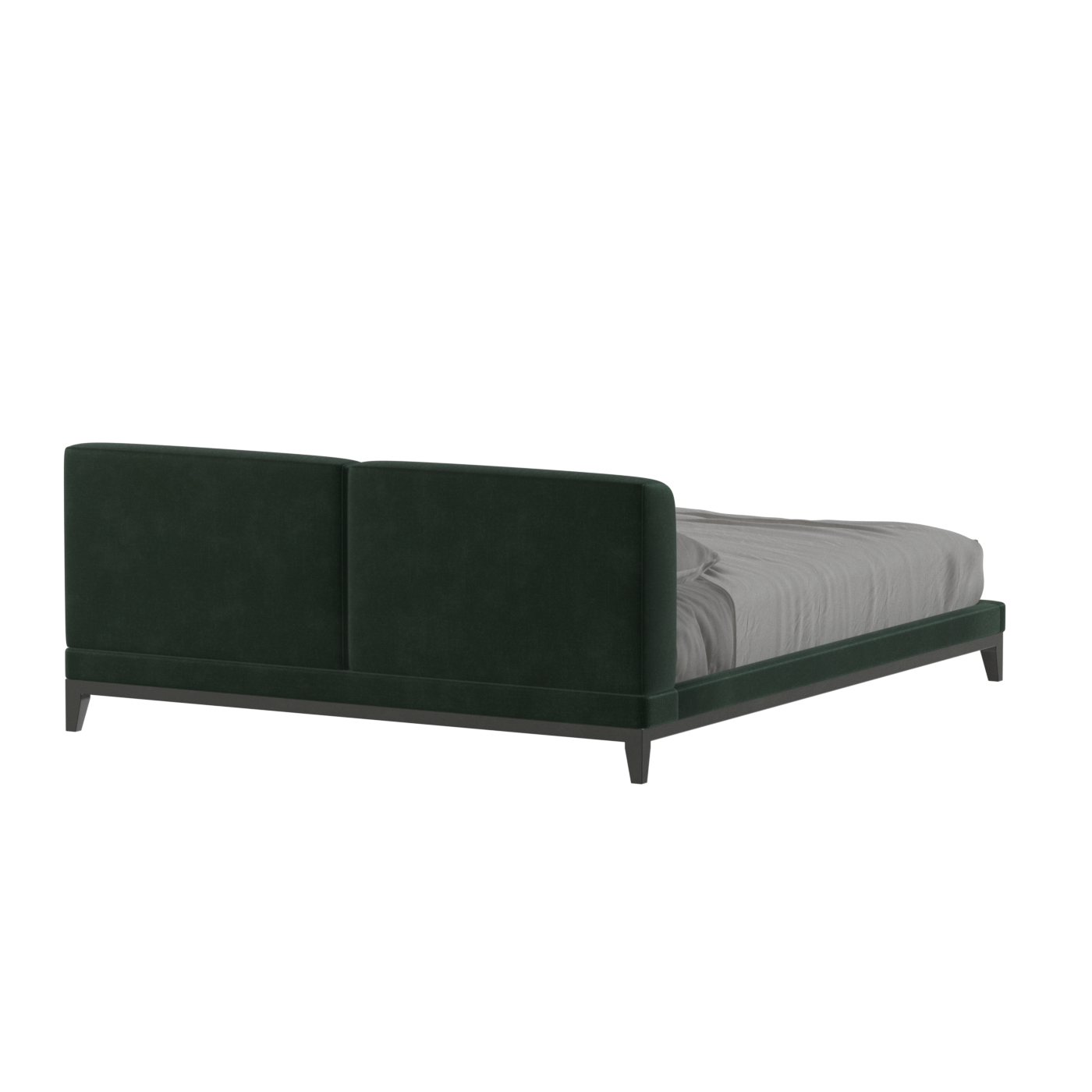Lit double rembourré Infinity avec tête de lit élégante