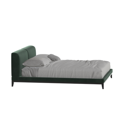 Lit double rembourré Infinity avec tête de lit élégante