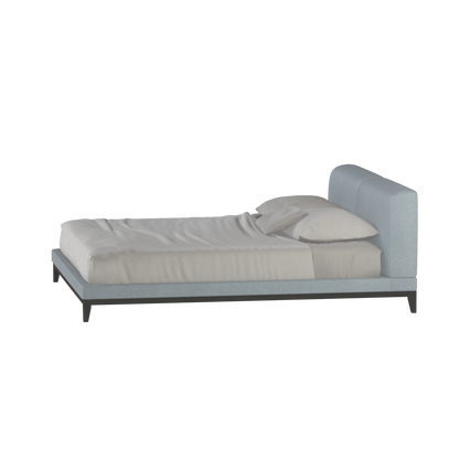 Lit double rembourré Infinity avec tête de lit élégante