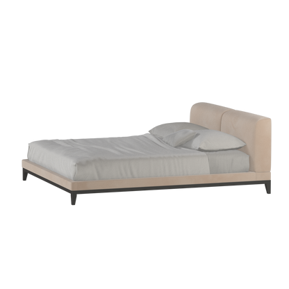 Lit double rembourré Infinity avec tête de lit élégante