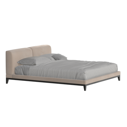 Lit double rembourré Infinity avec tête de lit élégante