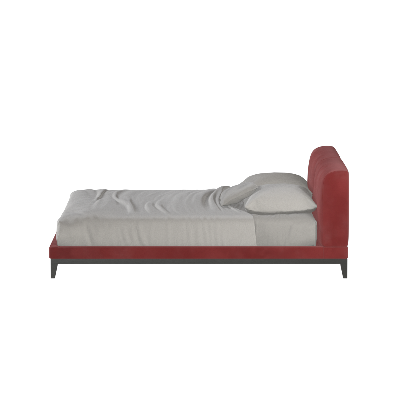 Infinity Upholstered Double Bed with Elegant Headboard