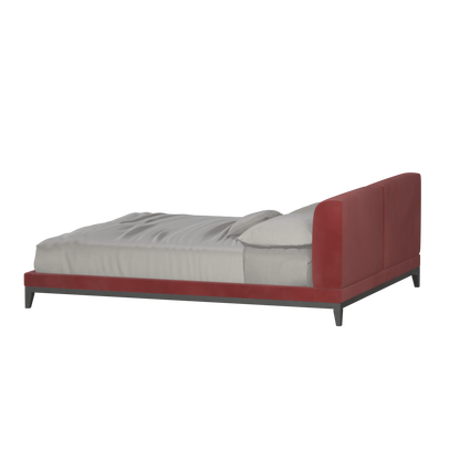 Infinity Upholstered Double Bed with Elegant Headboard