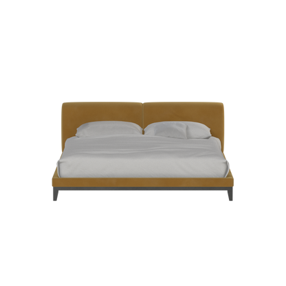 Infinity Upholstered Double Bed with Elegant Headboard